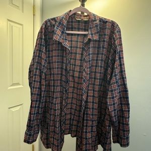 Eddie Bauer Flannel shirt plus size 3X